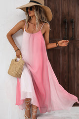 Fashion Sleeveless Gradient Casual Dress