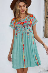 Fashion Casual Printed Mini Dress