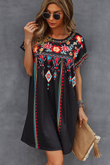 Fashion Printed Casual Mini Dress