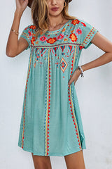 Fashion Casual Printed Mini Dress