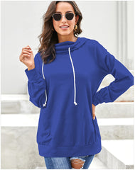 Women Loose Long Sleeve Hooded Hoodie