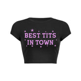 Best Txts In Town Y2K Baby Tee