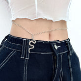 Snake pendant decor waist chain