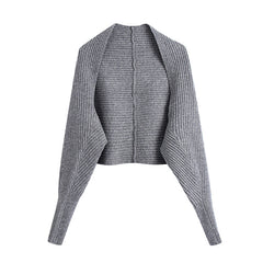 Stripe Tube Tops Cardigans Sweaters Two-piece Set