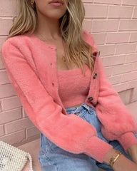 Vest Cardigans Sweaters Short Skirts Mini Dresses Three-piece Suit