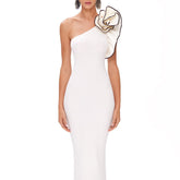 Roblynn Ribbed Back Slit Dress