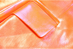 Candy Tangerine Metallic Blazer Suit