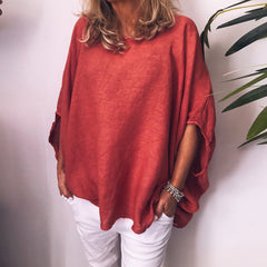 Women Breathable Loose Top Shirt