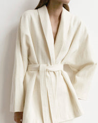 Woolen Lace-up Blazers Outerwear Skirt Midi Dresses Two-piece Set