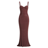 Xena Embellished Corset Fishtail Evening Dress