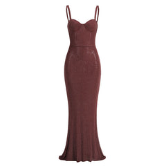 Xena Embellished Corset Fishtail Evening Dress