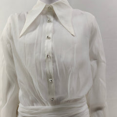 Norma Pleated Shirt Mini Dress