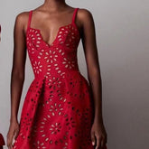 Florence Spaghetti Strap Eyelet Maxi Dress