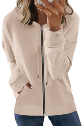 Women Zip Up Hoodies Fleece Lined Tunic Sweatshirt Long Casual Hoodie Jacket with Pockets - Zeagoo (Us Only)