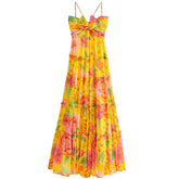 Tiana Floral Ruffle Hem Cami Maxi Dress
