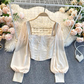 Alexandra Bishop Sleeves Corset Top