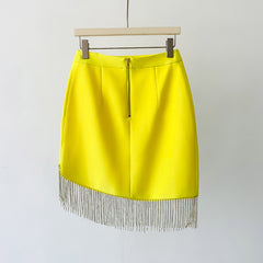 Sophia Full Color Crystal Fringe Blazer Suit