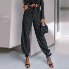 Kitty Even Keeled Pinstripe Trouser Pant Set