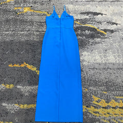 Helen Spaghetti Strap V Neck Maxi Dress