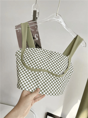 Alianna Checkered Pattern Fitness Outfit