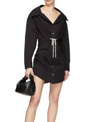 Amaya Crystal-Embellished Cotton-Poplin Shirt Dress