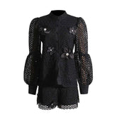 Ensley Floral Embroidered Two Piece Set