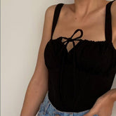 Melodia Drawstring Front Tank Top