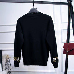 Annierose Beaded Sweater, Pants Set