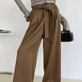 Annabella High-Waist Plain Wide-Leg Trouser