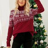 Raegan Vintage Snowflake Patterns Sweater
