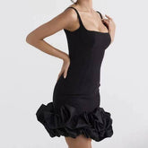 Maya Sleeveless Ruffle Hem Dress