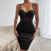 Judith Spaghetti Strap Corset Mini Dress
