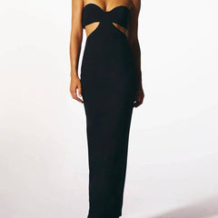 Zelda Strapless Hollow Out Maxi Dress
