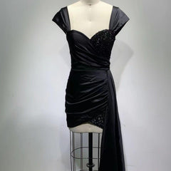 Coline Solid Off Shoulder Drape Dress