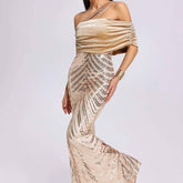 Emerlynn Strapless Sequin Maxi Dress