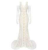 Livia Lace See Through Maxi Dress