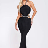 Ruby Sleeveless Chain Cut Out Maxi Dress