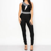 Bryn Sleeveless Asymmetrical Neck Long Jumpsuit