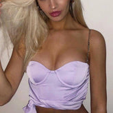 Nicky Chain Strap Underwire Top