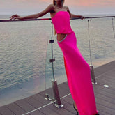 Emerie Strapless Cutout Tube Dress