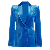 Giselle Cotton-Velvet Suit Jacket