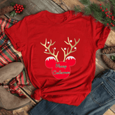 Judith Short Sleeve Disney Christmas Cartoon Print Top