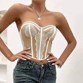 Molly Sweetheart Bustier Cropped Top
