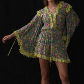 Eunice Long Sleeve Floral Short Set