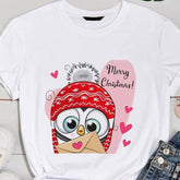 Bella Printed White Tee