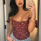 Yvone Ditsy Lace Front Tank Top