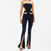 Aldith Hollow Out Strapless Jumpsuit