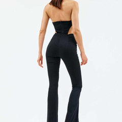 Aldith Hollow Out Strapless Jumpsuit