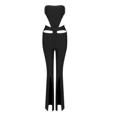 Aldith Hollow Out Strapless Jumpsuit