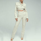 Atena Crop Top & High Waist Pants Set